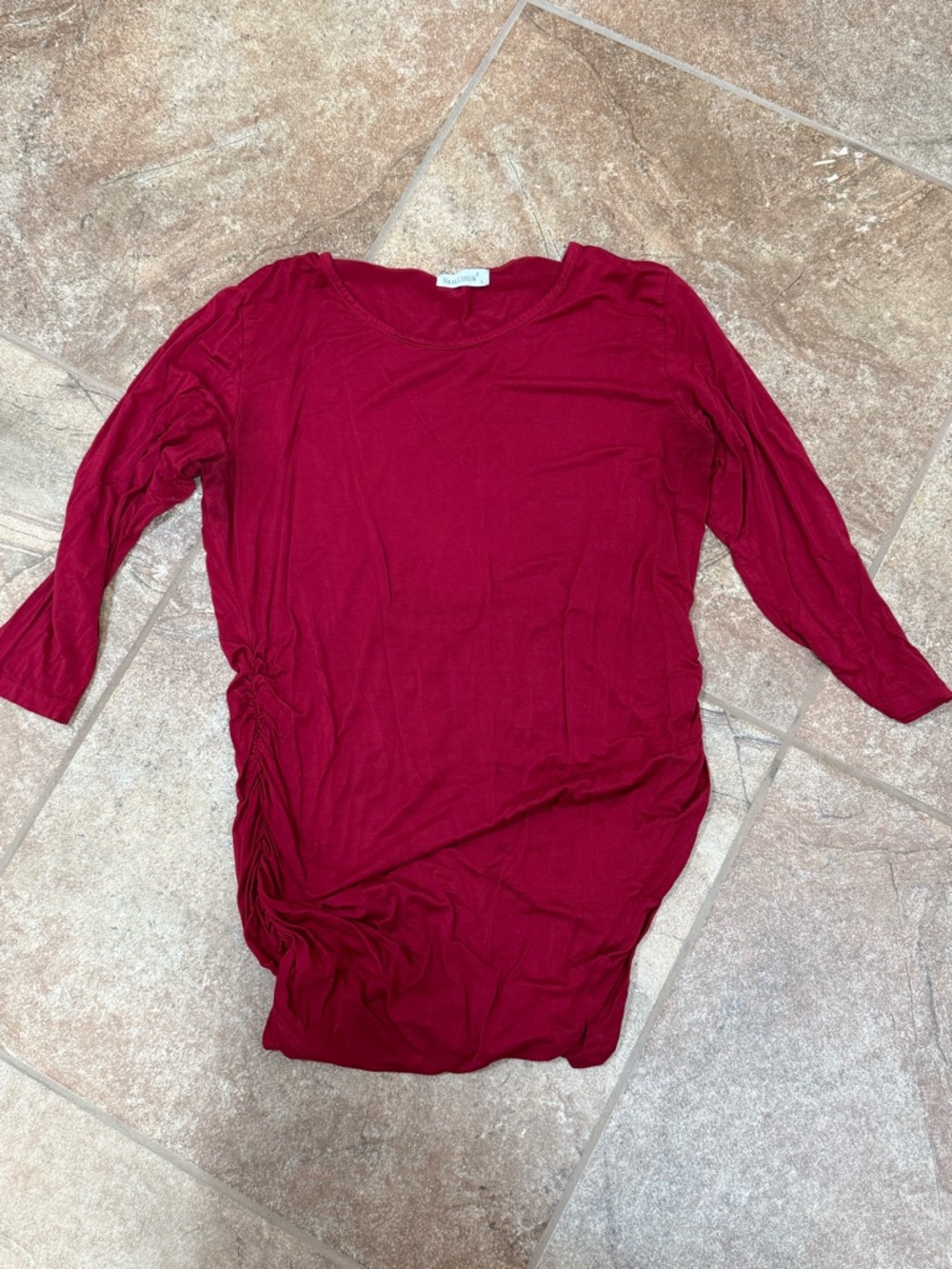 SMALLSHOW red maternity long sleeve  Top